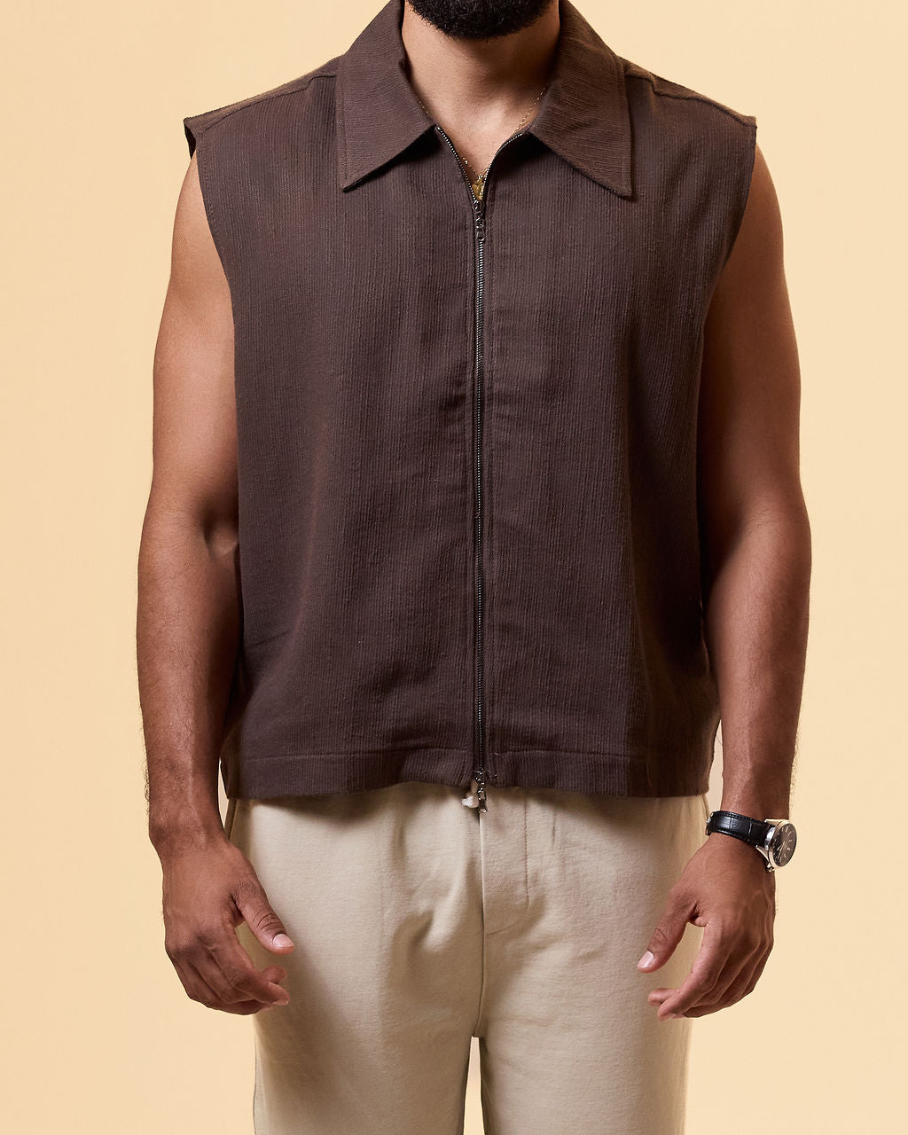 GILET A ZIP