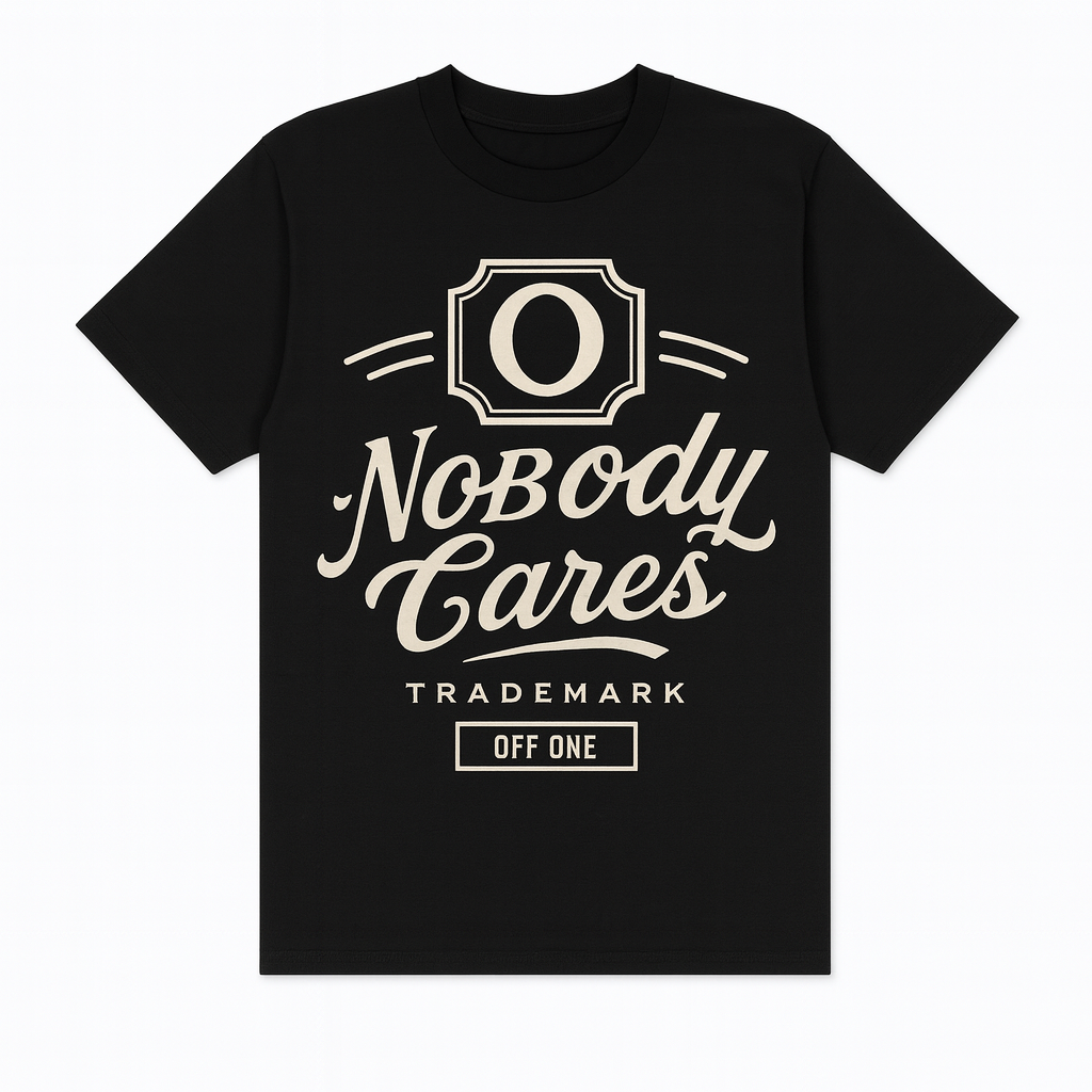 T-SHIRT " NOBODY CARES "