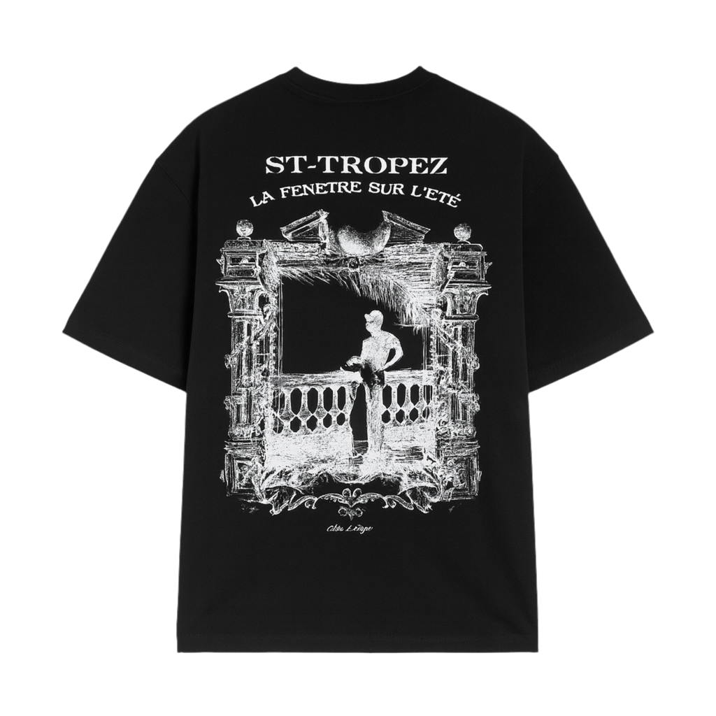 T-SHIRT « ST TROPEZ LA FENÊTRE SUR L’ETE