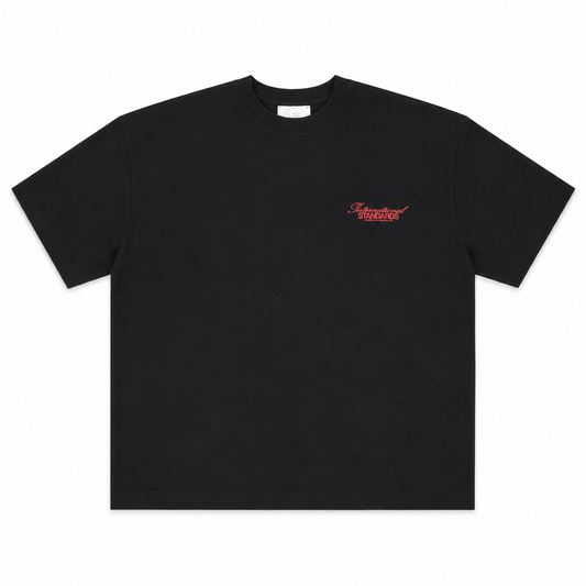 T-SHIRT BOXY NOIR « STANDARDS »