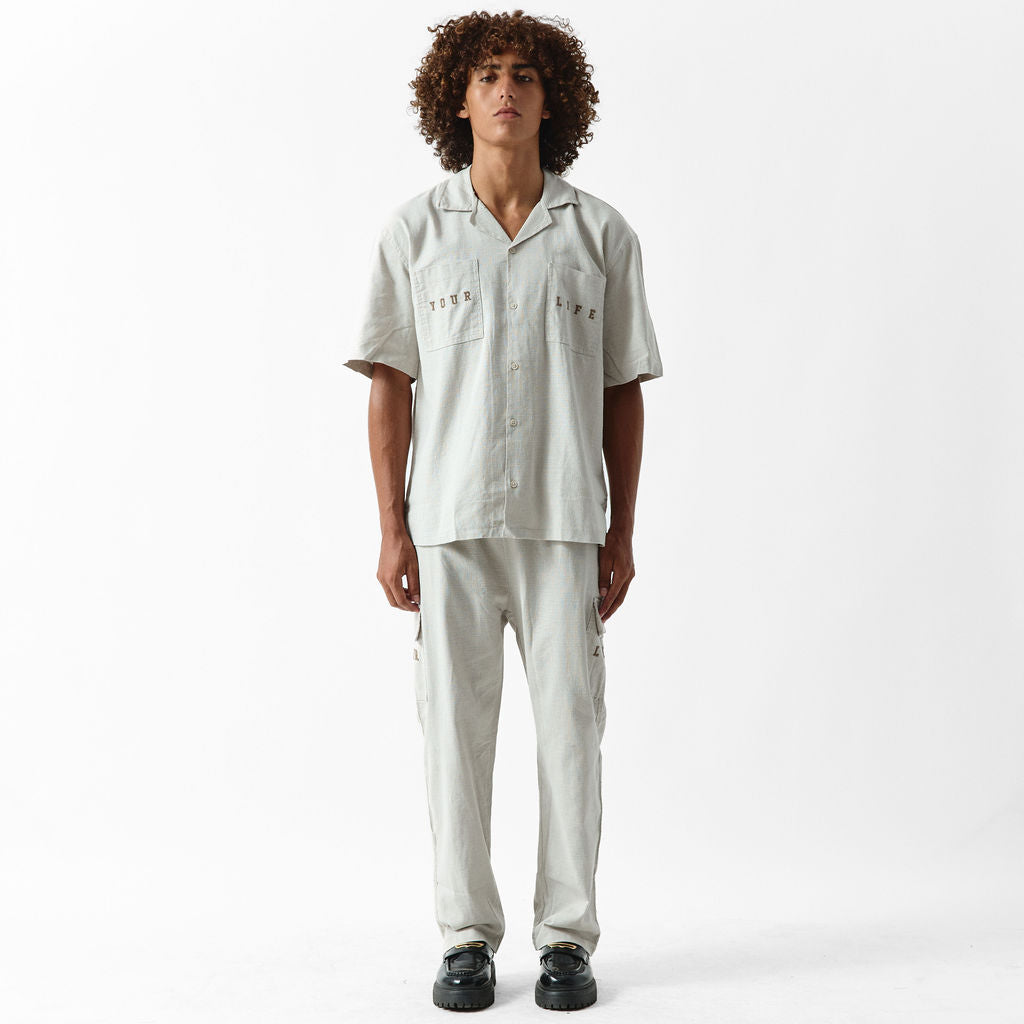 CHEMISE À POCHES BRODÉ « YOUR LIFE »