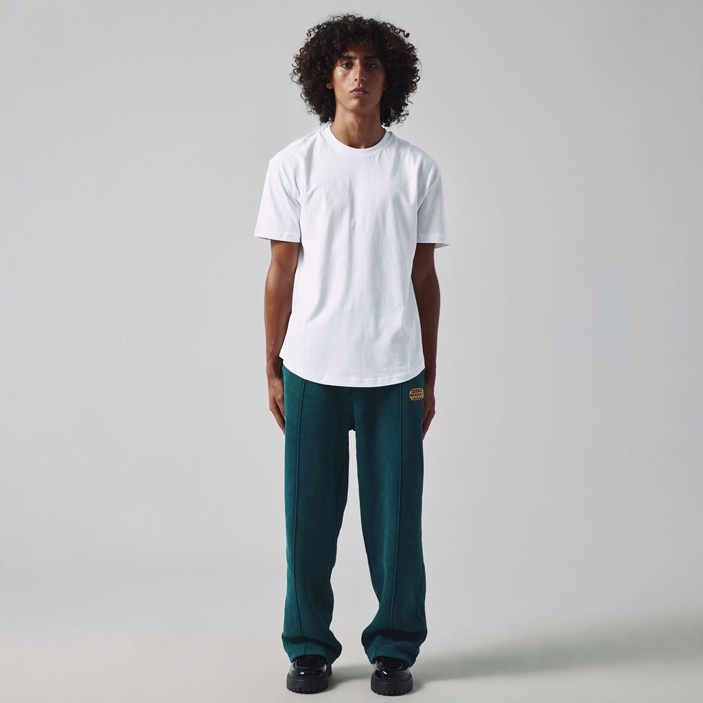 JOGGING DÉLAVÉ À SURPIQURE