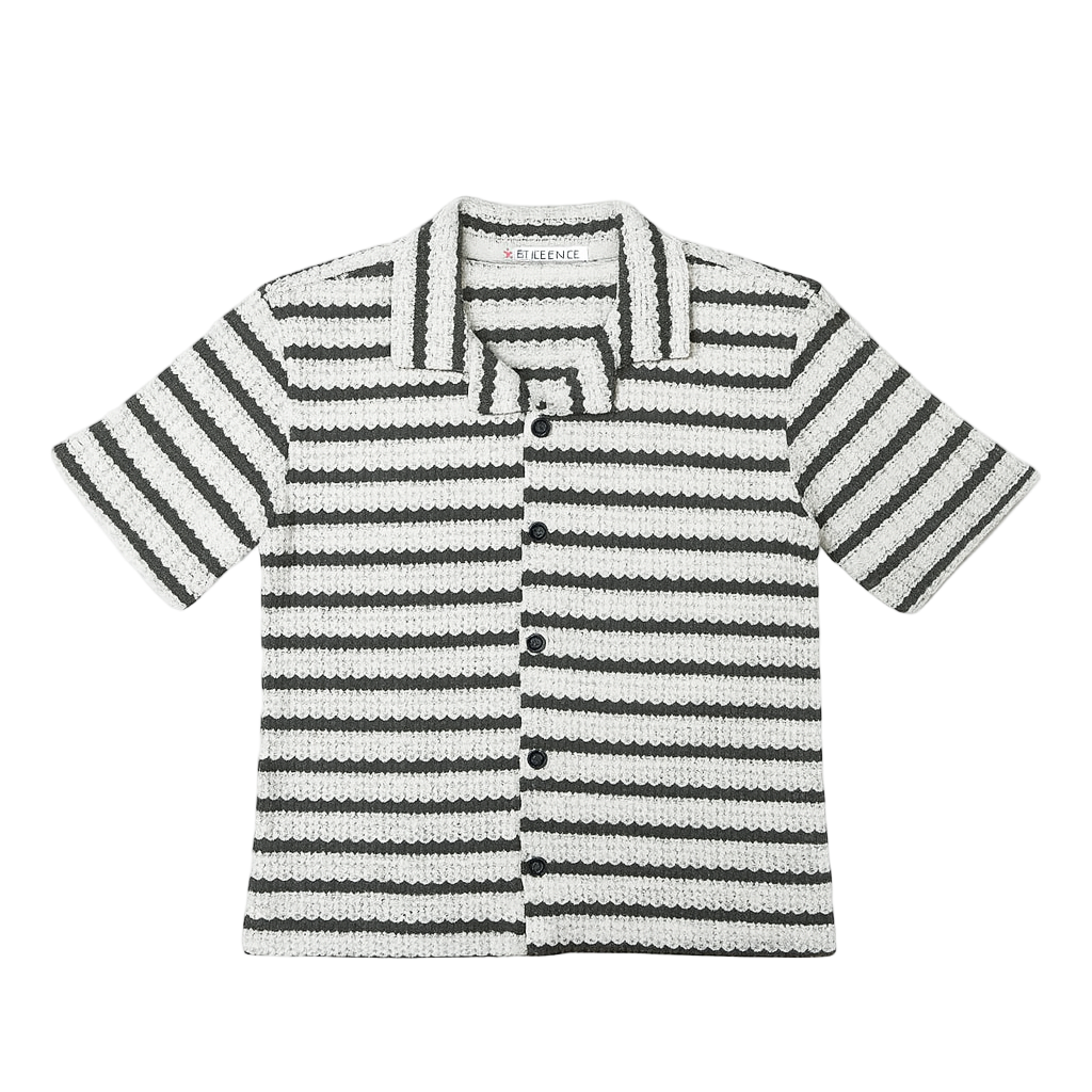 CHEMISE CROCHET À RAYURES