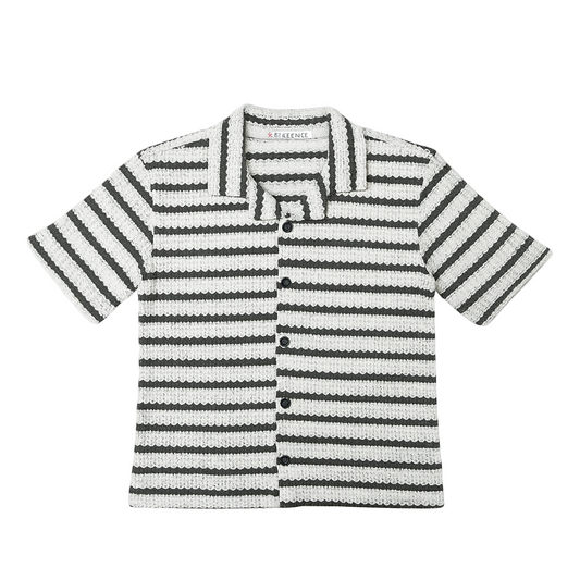 CHEMISE CROCHET À RAYURES