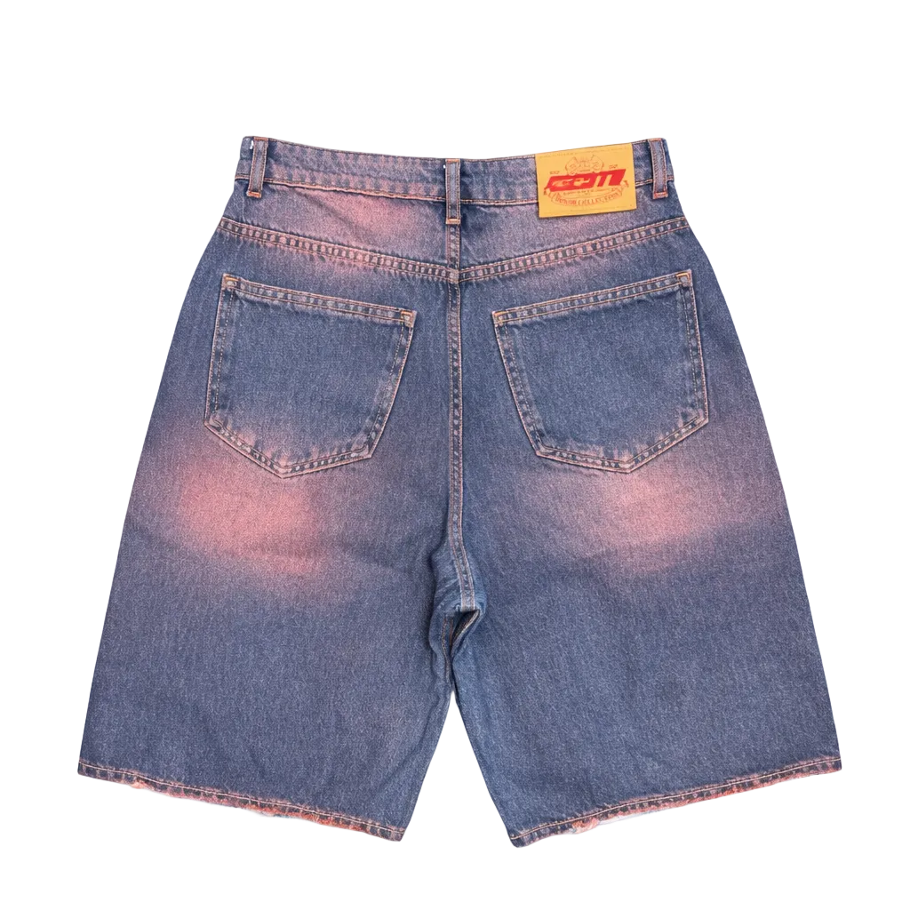 SHORT DÉCHIRÉ DELAVÉ