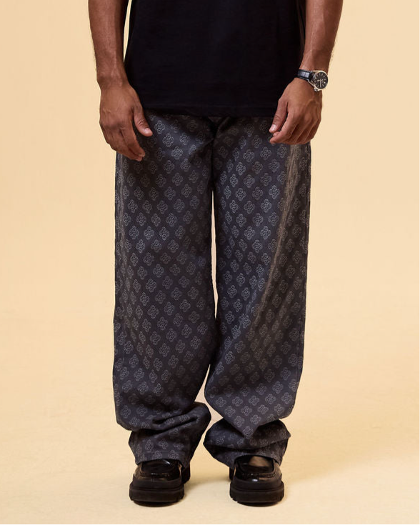 JEAN BAGGY «JACQUARD PANTS GREY»