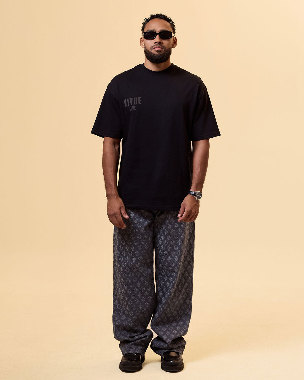 JEAN BAGGY «JACQUARD PANTS GREY»