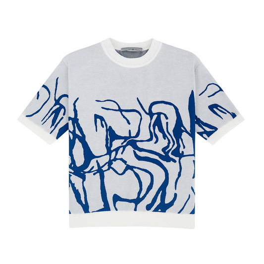 T-SHIRT ACRYLIQUE MOTIF ABSTRAIT