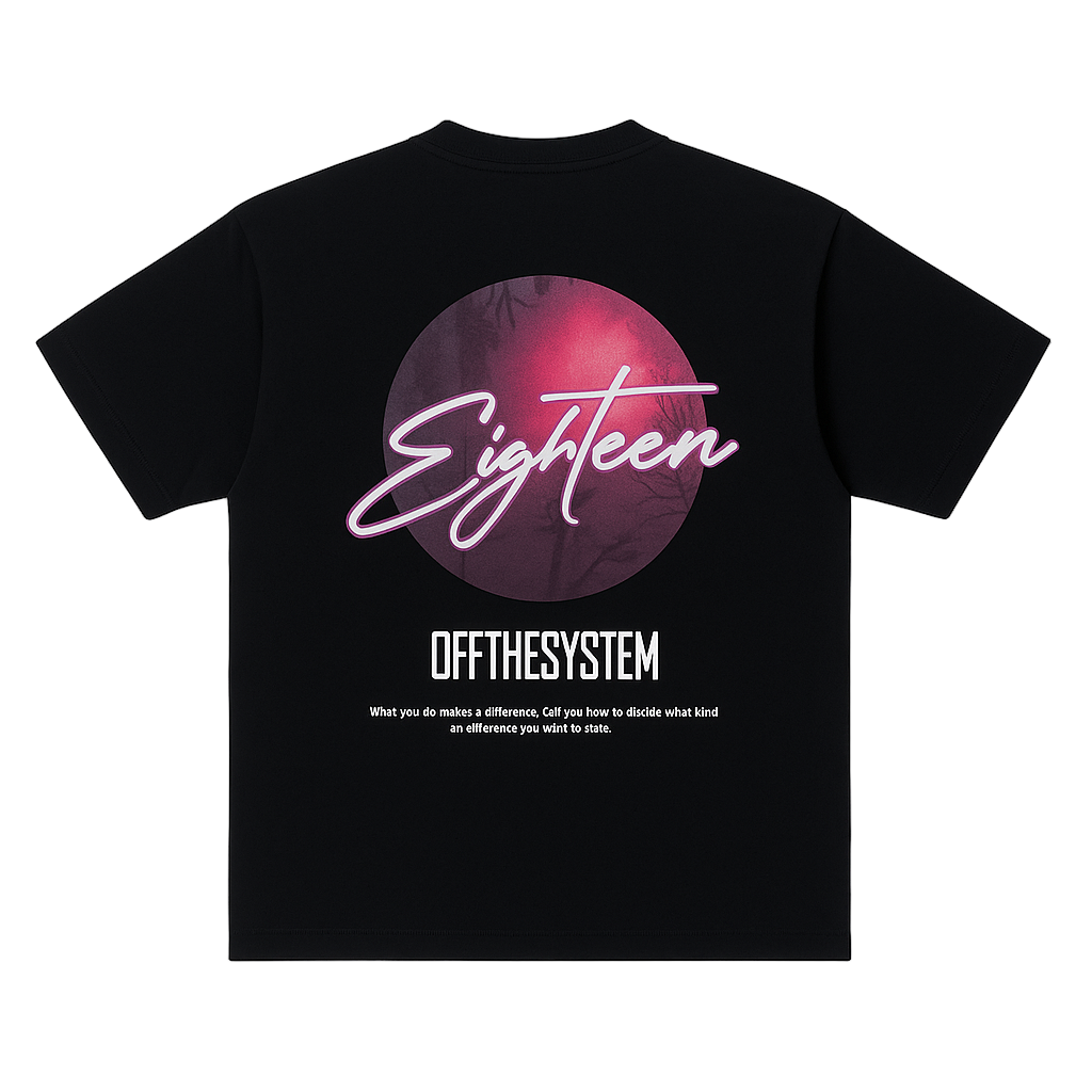 T-SHIRT IMPRIMÉ " EIGHTEEN "