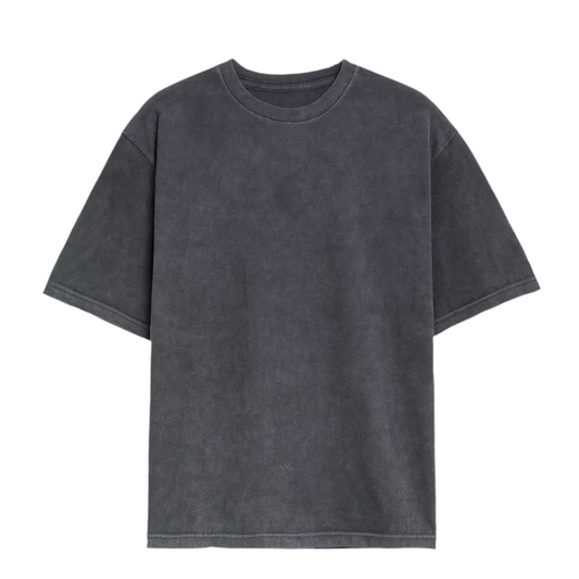 T-SHIRT UNI EFFET DÉLAVÉ