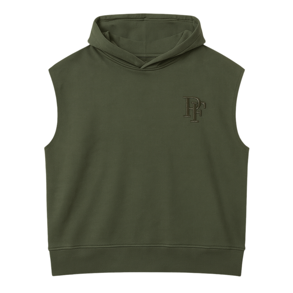 SWEAT A CAPUCHE SANS MANCHE