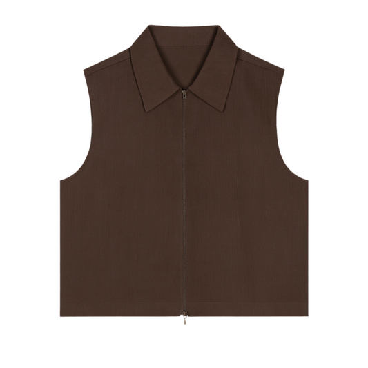 GILET A ZIP