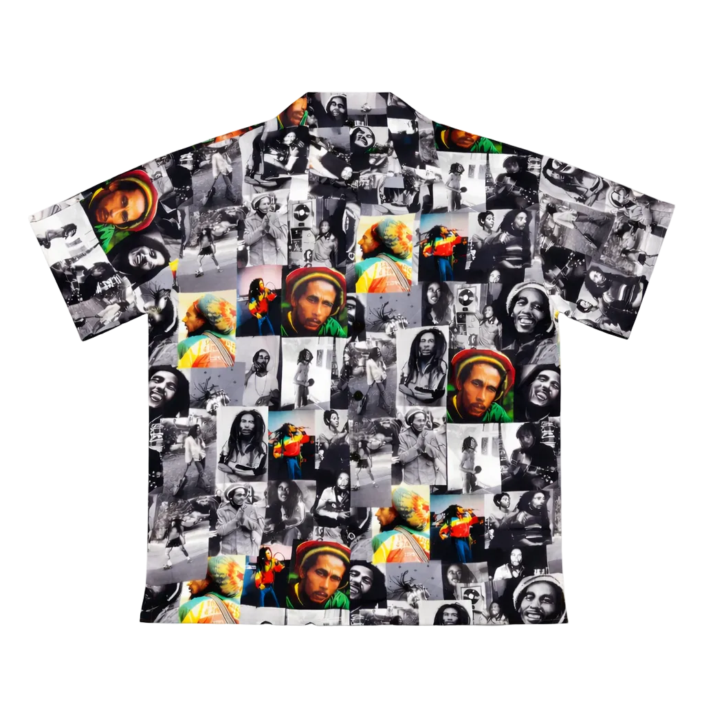 CHEMISE - COLLAGE BOB MARLEY