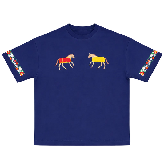 T-SHIRT MEDIVAL HORSE BRODÉ