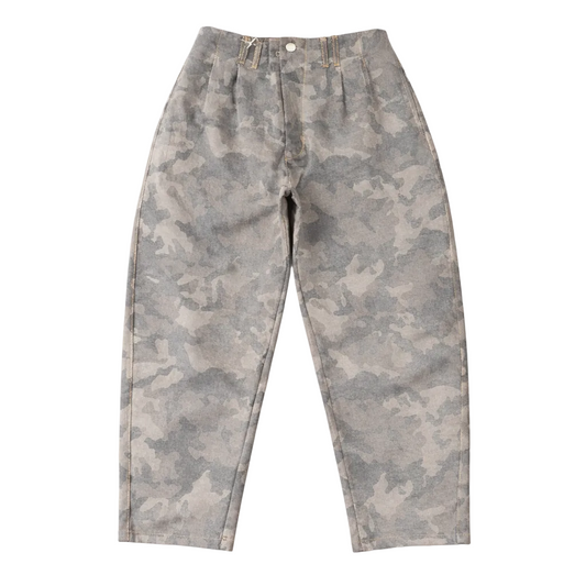 PANTALON BARREL FIT MOTIF CAMO