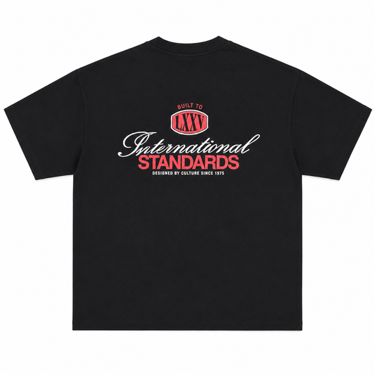 T-SHIRT BOXY NOIR « STANDARDS »
