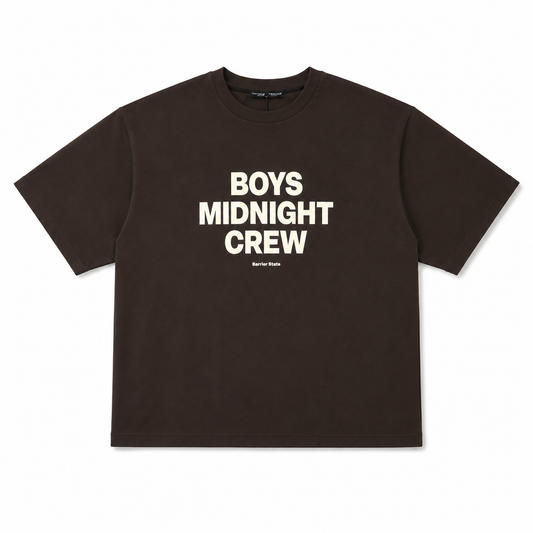 T-SHIRT BOXY « BOYS MIDNIGHT CREW »