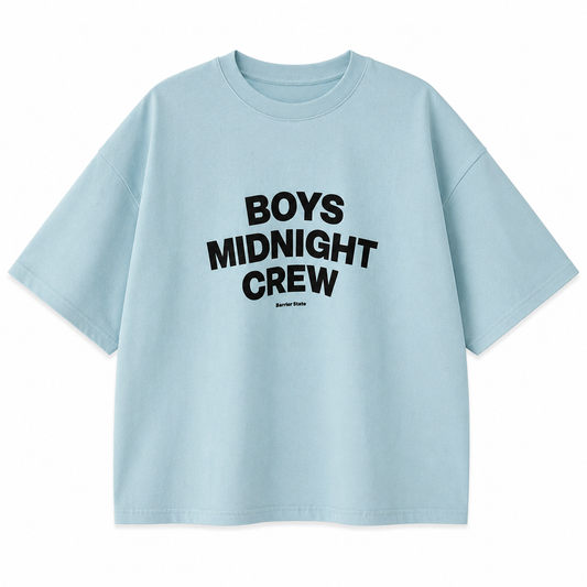 T-SHIRT BOXY « BOYS MIDNIGHT CREW »