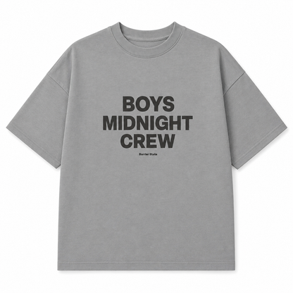 T-SHIRT BOXY « BOYS MIDNIGHT CREW »
