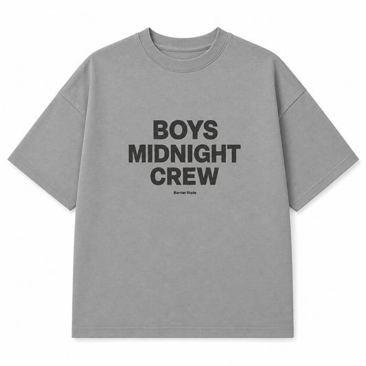 T-SHIRT BOXY « BOYS MIDNIGHT CREW »
