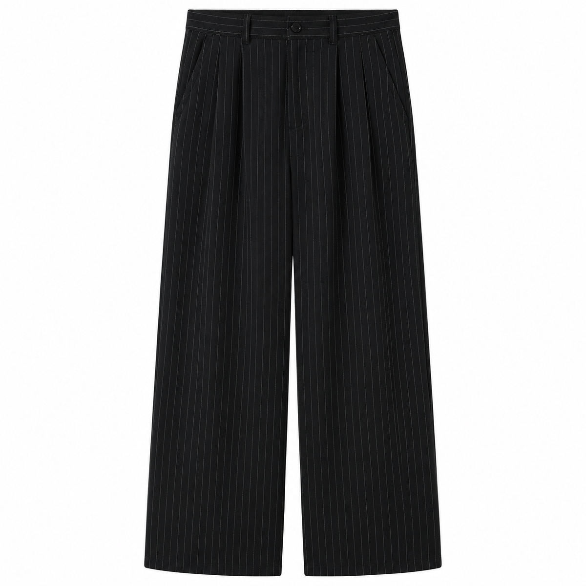 PANTALON COUPE DROITE A RAYURE