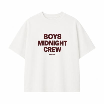 T-SHIRT BOXY « BOYS MIDNIGHT CREW »
