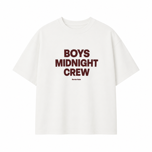 T-SHIRT BOXY « BOYS MIDNIGHT CREW »