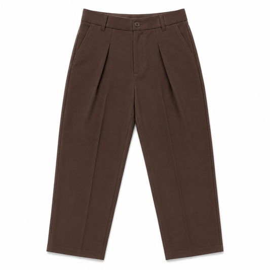 PANTALON Á PINCE BARREL FIT
