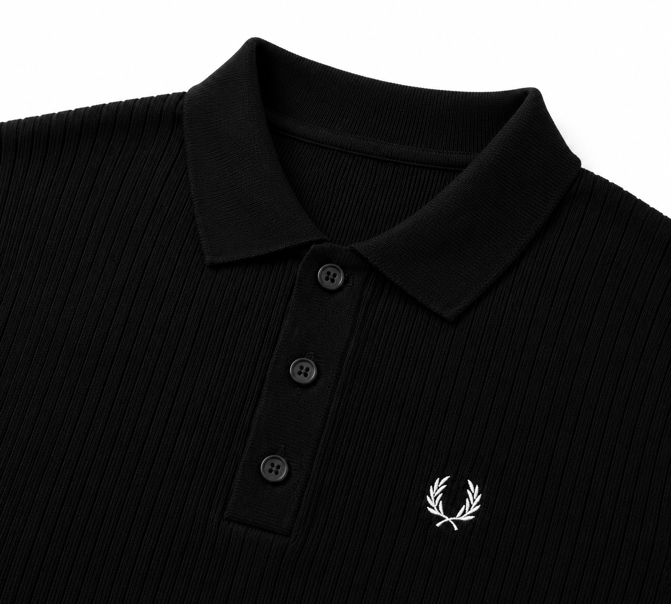 POLO TRICOT EMBLÈME BRODÉ
