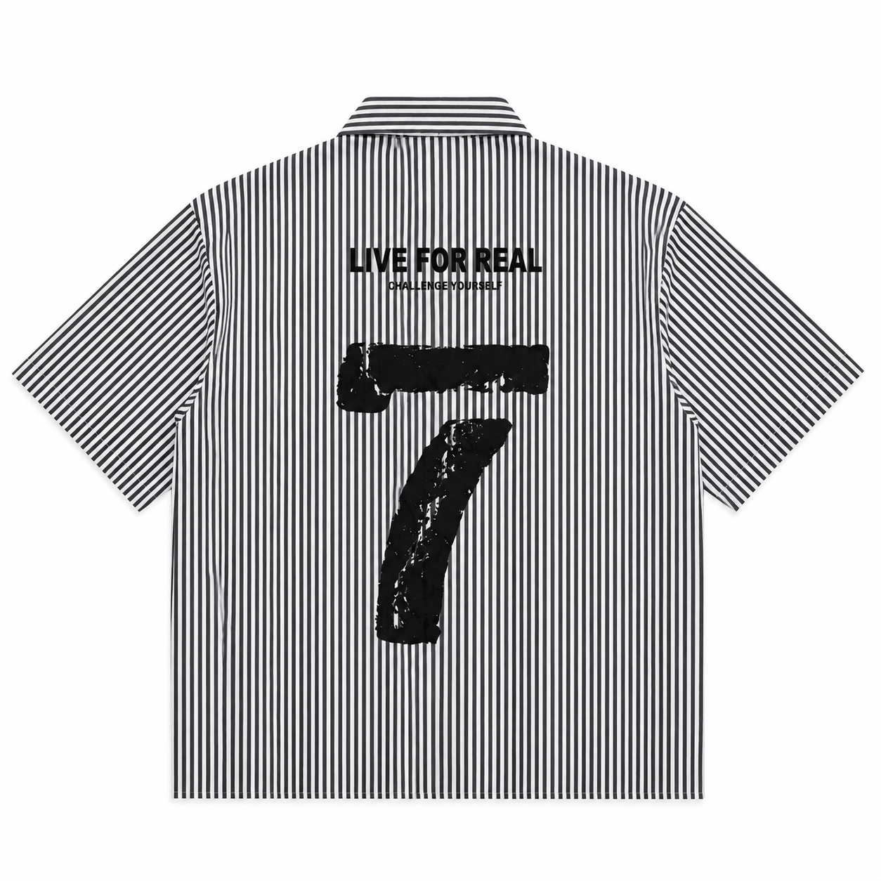 CHEMISE BOXY « LIVE FOR REAL CHALLENGE YOURSELF 7 »