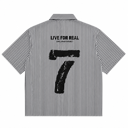 CHEMISE BOXY « LIVE FOR REAL CHALLENGE YOURSELF 7 »