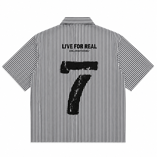 CHEMISE BOXY « LIVE FOR REAL CHALLENGE YOURSELF 7 »