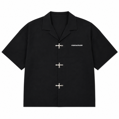 CHEMISE BOXY FERMOIRS MOUSQUETON « PUNCHATELIER »