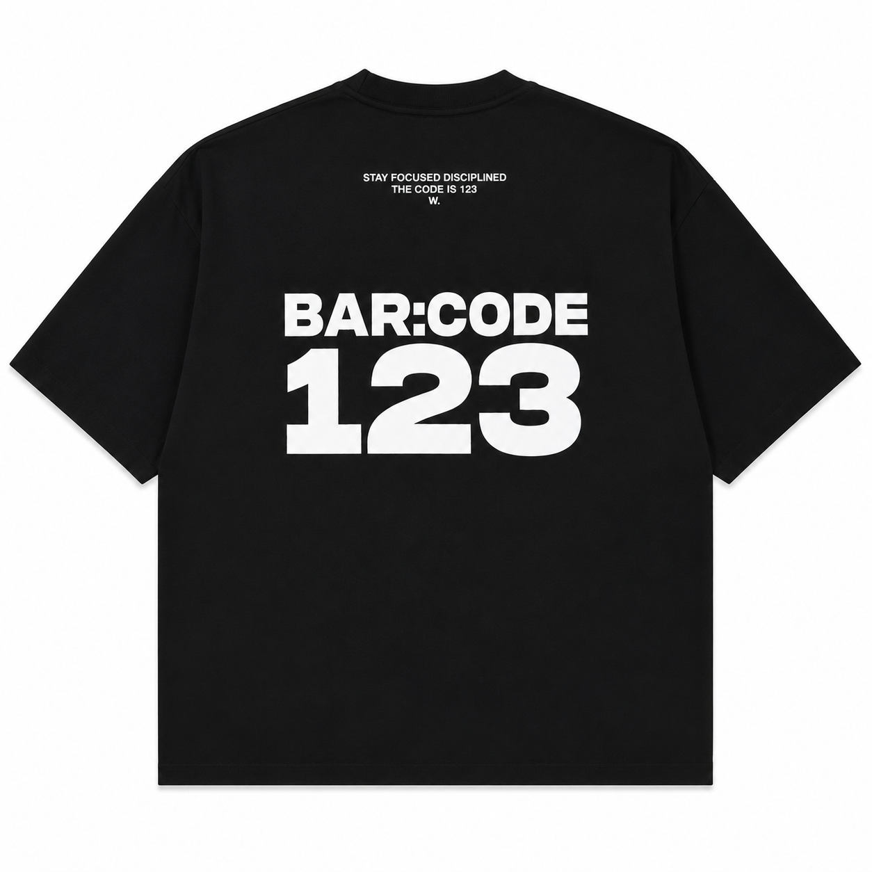 T-SHIRT BOXY « BAR:CODE 123 »