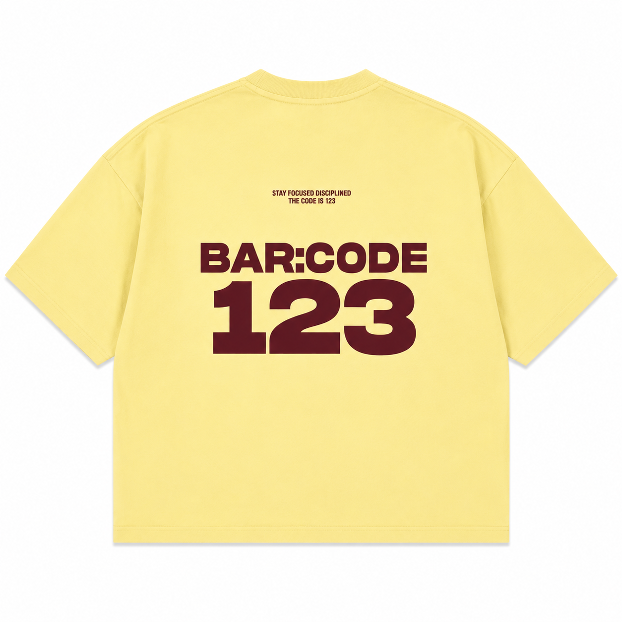 T-SHIRT BOXY « BAR:CODE 123 »