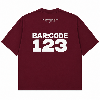 T-SHIRT BOXY « BAR:CODE 123 »