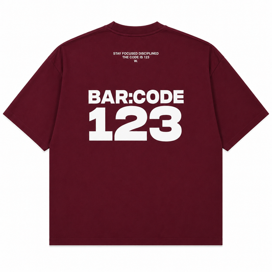 T-SHIRT BOXY « BAR:CODE 123 »