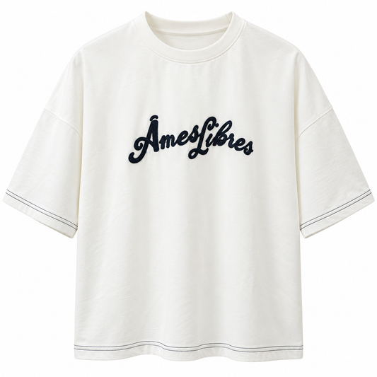 T-SHIRT BOXY « ÂMES LIBRES »