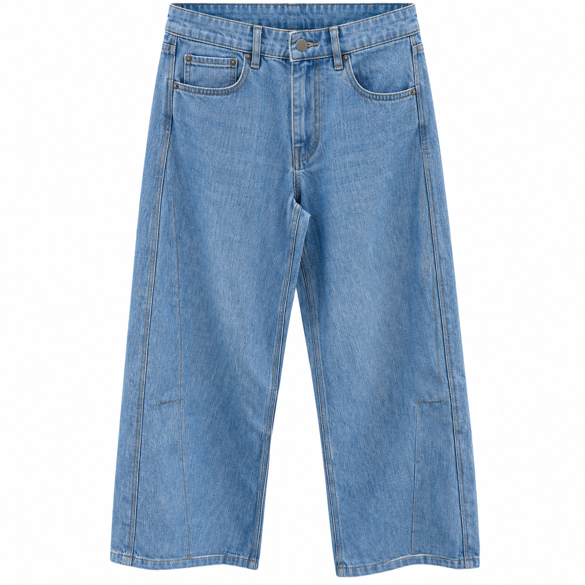 JEAN BAGGY À COUTURES STRUCTURÉES