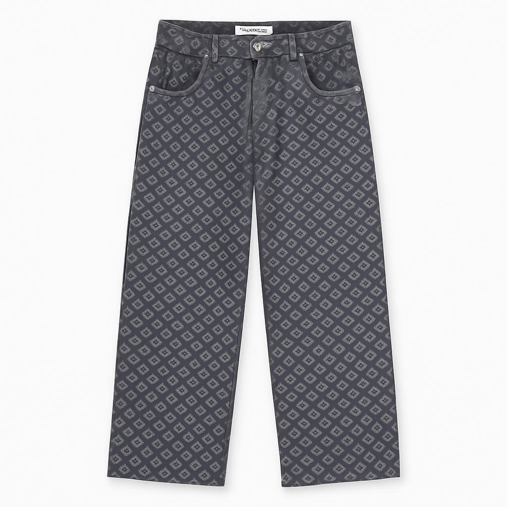 JEAN BAGGY «JACQUARD PANTS GREY»