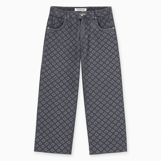 JEAN BAGGY «JACQUARD PANTS GREY»