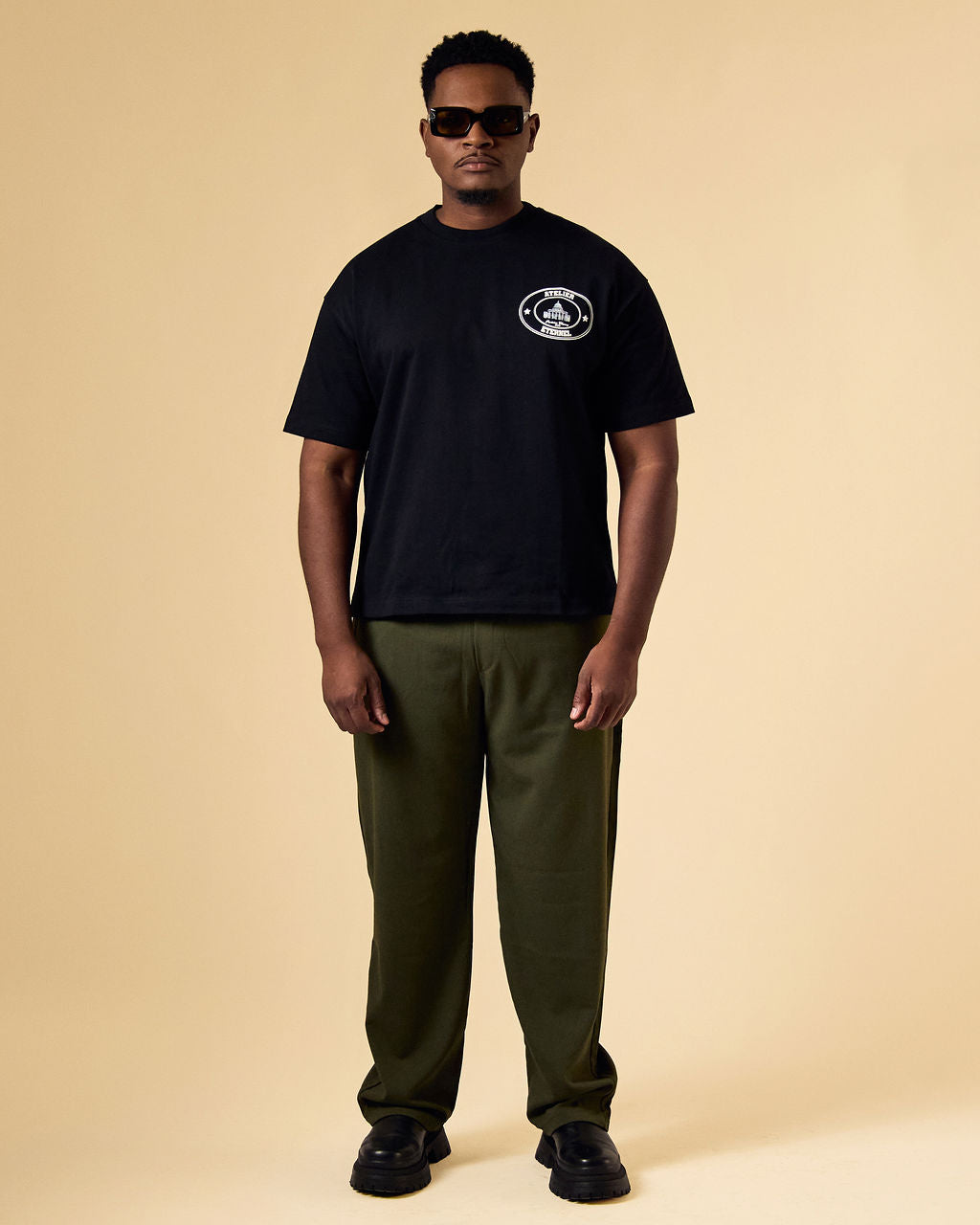PANTALON « TECHNICAL EMBROIDERED COTON »