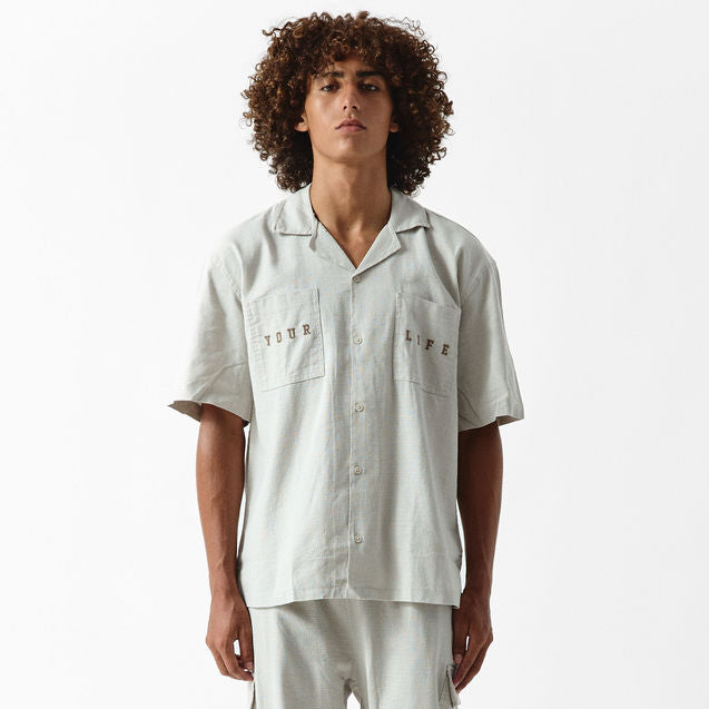 CHEMISE À POCHES BRODÉ « YOUR LIFE »
