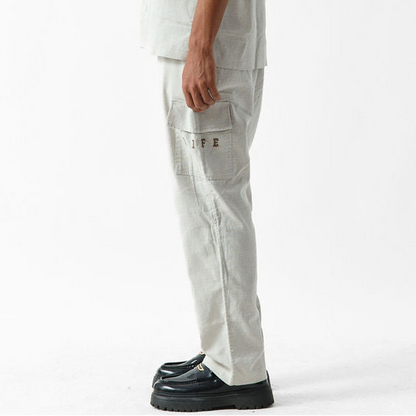 PANTALON CARGO BRODÉ « YOUR LIFE »