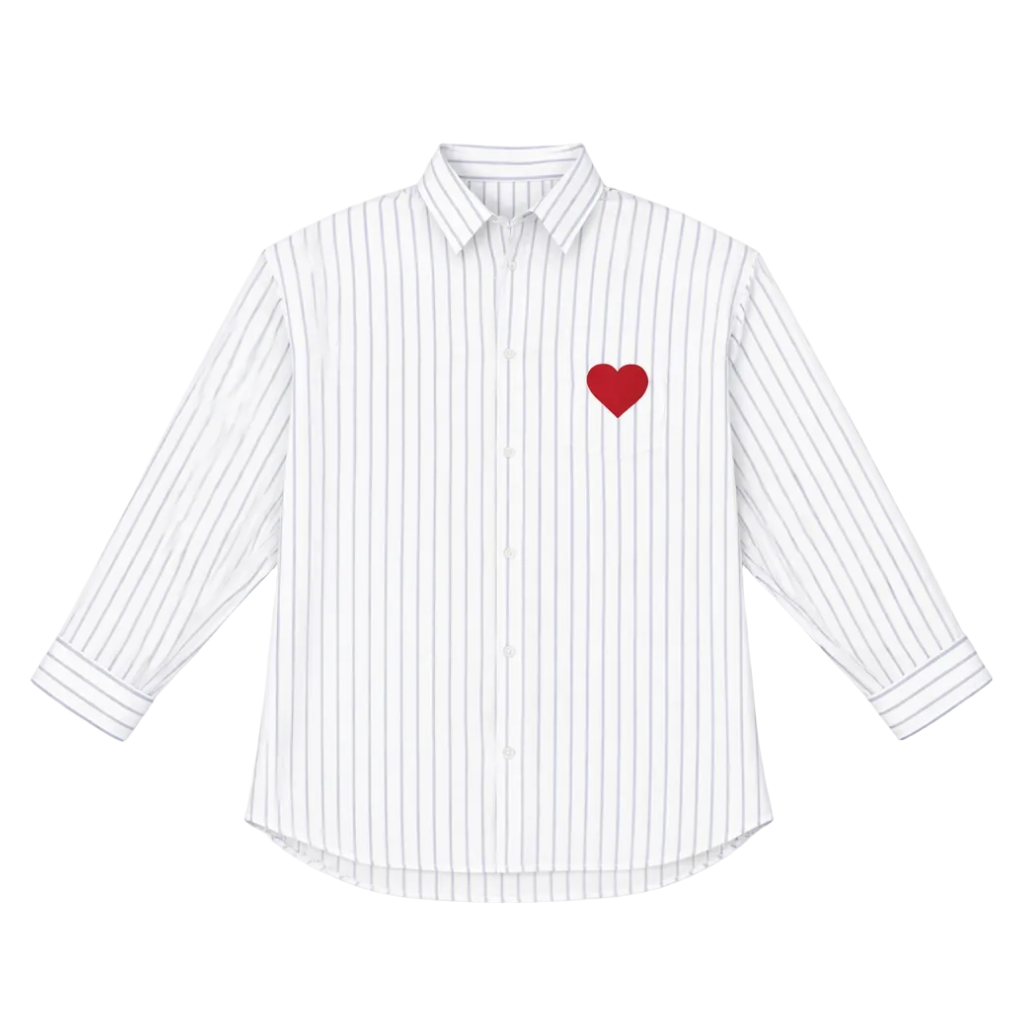 CHEMISE À RAYURE - COEUR SIGNATURE