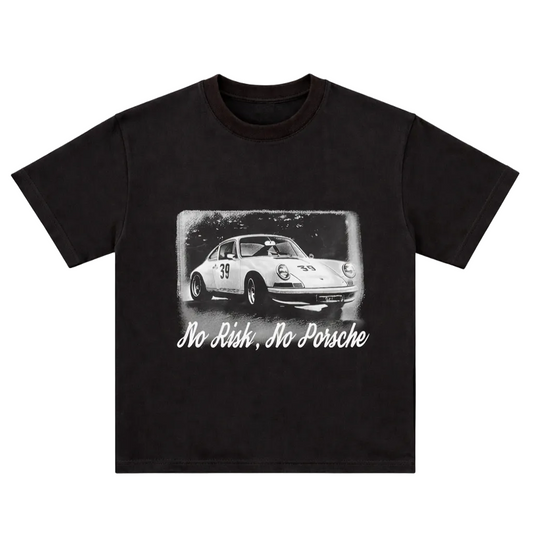 T-SHIRT - NO RISK NO PORSCHE